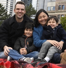 Mark Collins and family