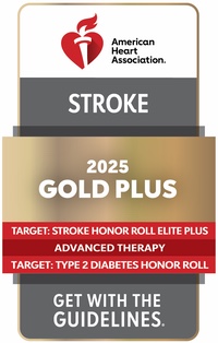 Stroke 2025 Gold Plus badge