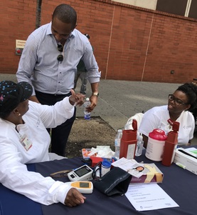 The Brooklyn Hospital Center Joined Community Block Party with Hakeem Jeffries, Walter Mosley, Velmanette Montgomery and Laurie Cumbo